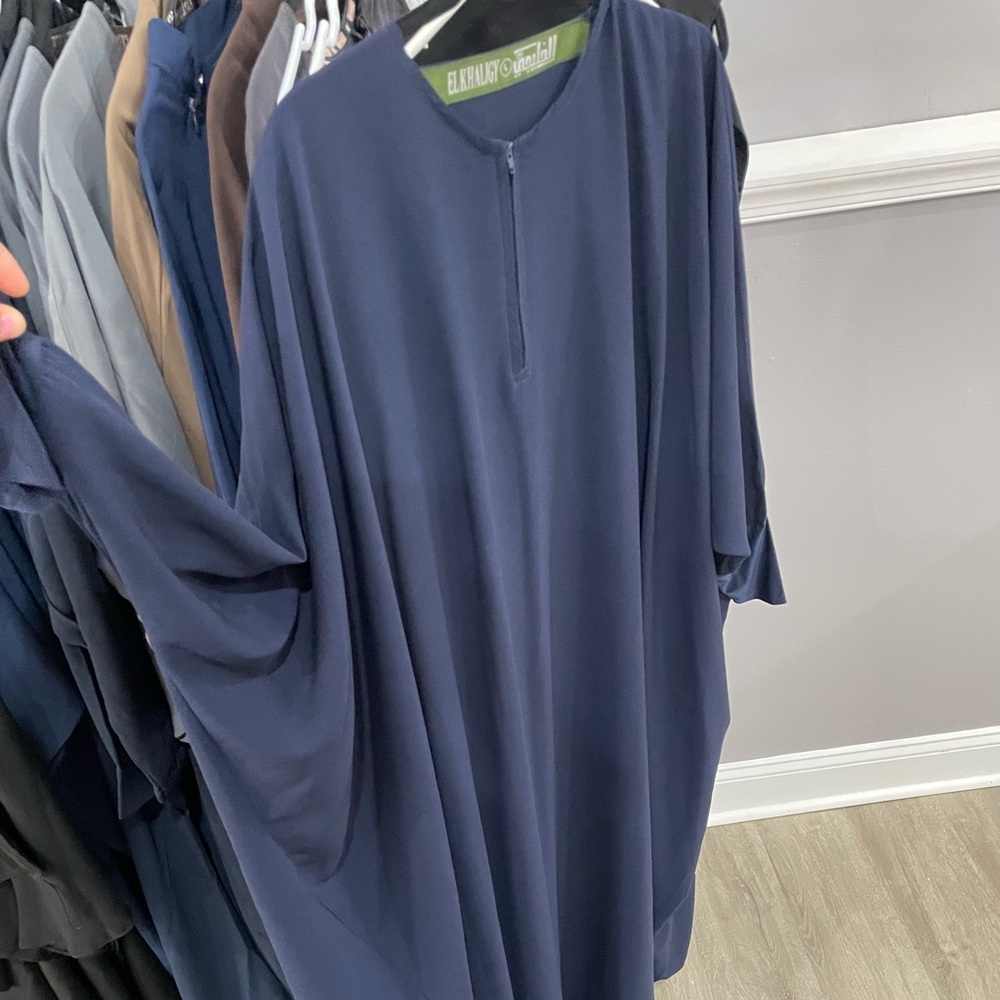 Blue Bisht Style Abaya Size Large 56